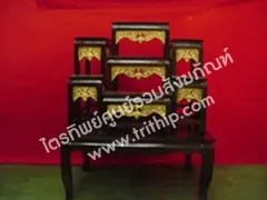 โต๊ะหมู่ 7 กระจังทอง