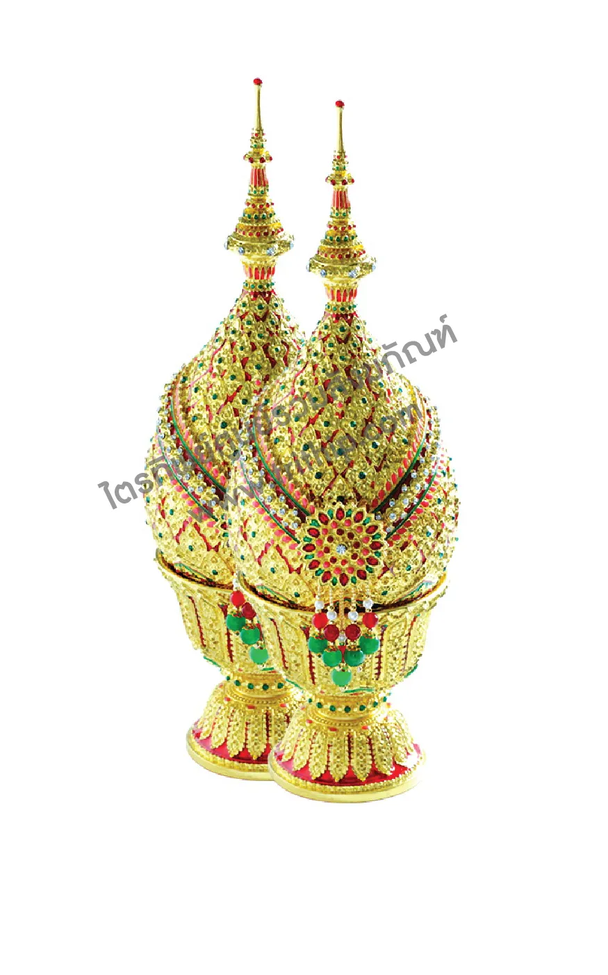 พุ่มทรงเครื่อง ลงยา