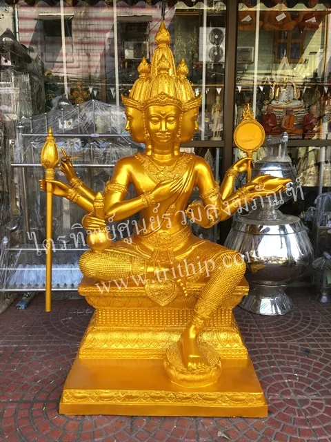 พระพรหม 25" พ่นทอง