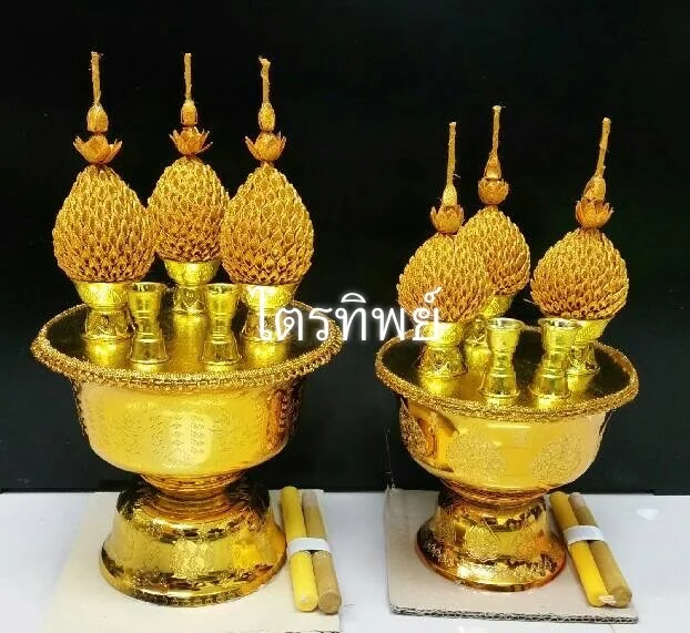 เครื่องทองน้อย พานพลาสติก