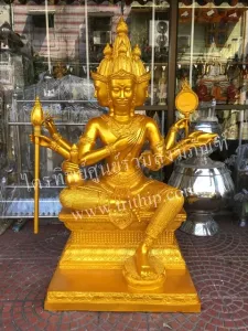 พระพรหม 25\" พ่นทอง