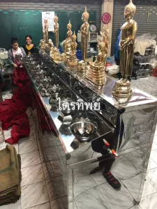 ตู้บริจาคตะเกียงน้ำมันพระประจำวัน ยาว 12 ฟุต สำหรับพระ 9\"