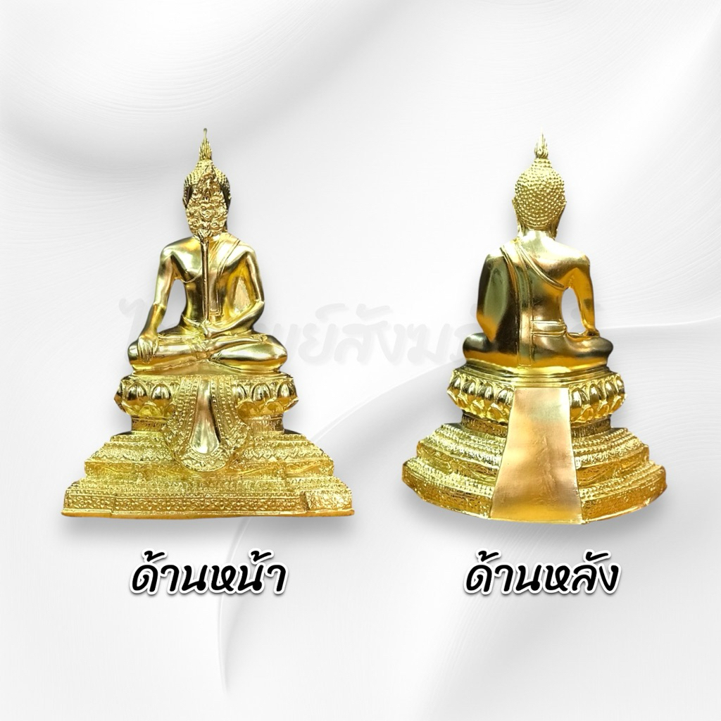 พระชัยหลังช้าง หน้าตัก 5" ทองเหลือง ปิดทองแท้ 3